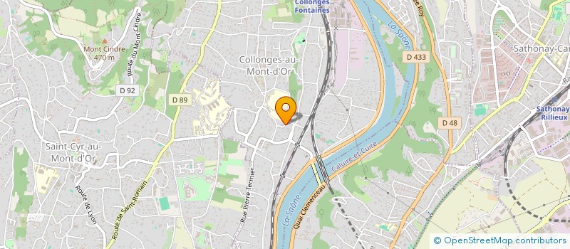 localisation de l'entreprise SCI DES GONES  COLLONGES-AU-MONT-D'OR