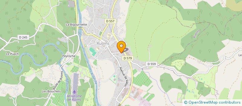 localisation de l'entreprise SCI DES GORGES à RUOMS