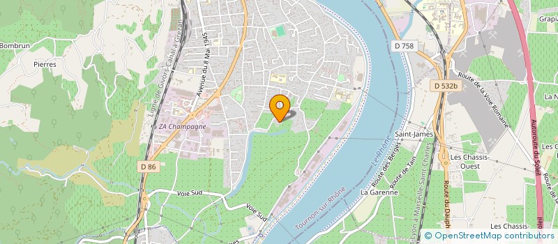 localisation de l'entreprise SCI DES GOULES à TOURNON-SUR-RHONE