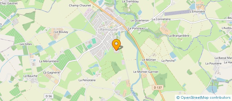 localisation de l'entreprise SCI DES GOUPILLERES  AIGREFEUILLE-SUR-MAINE