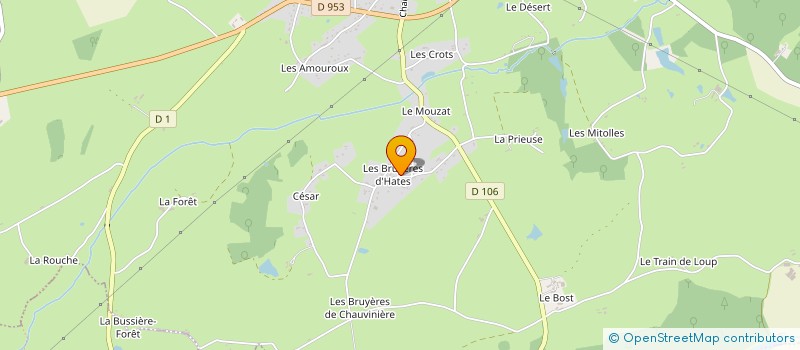 localisation de l'entreprise SCI DES GOURMANDS  BOURBON-L'ARCHAMBAULT