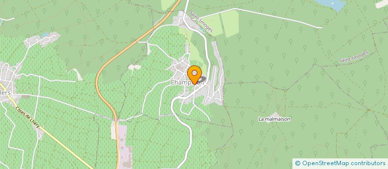 localisation de l'entreprise SCI DES GOUTTES D'OR  CHAMPILLON