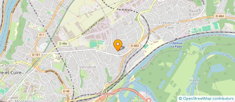 localisation de l'entreprise SCI DES GRANDES  CALUIRE-ET-CUIRE