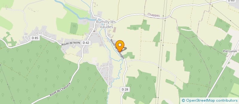 localisation de l'entreprise SCI DES GRANDES FOSSES  RUMILLY-LES-VAUDES