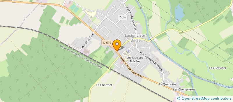 localisation de l'entreprise SCI DES GRANDES OUCHES à LUSIGNY-SUR-BARSE