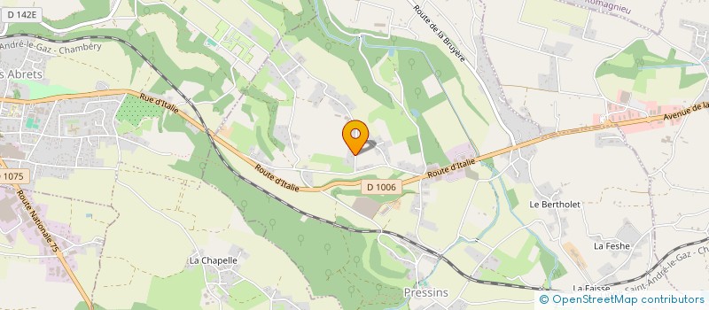 localisation de l'entreprise SCI DES GRANDES PIECES  PRESSINS