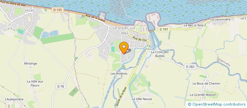 localisation de l'entreprise SCI DES GRANDES RIVIERES  LE VIVIER-SUR-MER