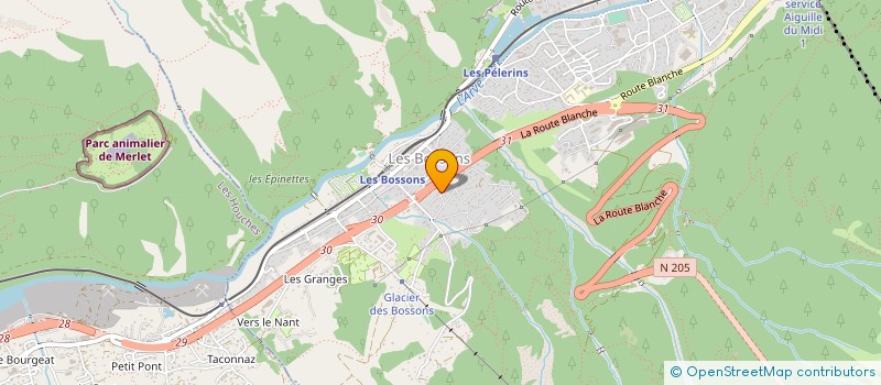 localisation de l'entreprise SCI DES GRANDS  CHAMONIX-MONT-BLANC