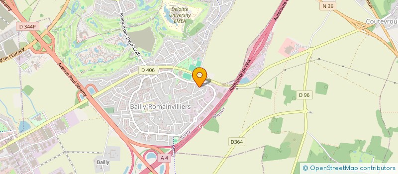 localisation de l'entreprise SCI DES GRANDS BOIS  BAILLY-ROMAINVILLIERS