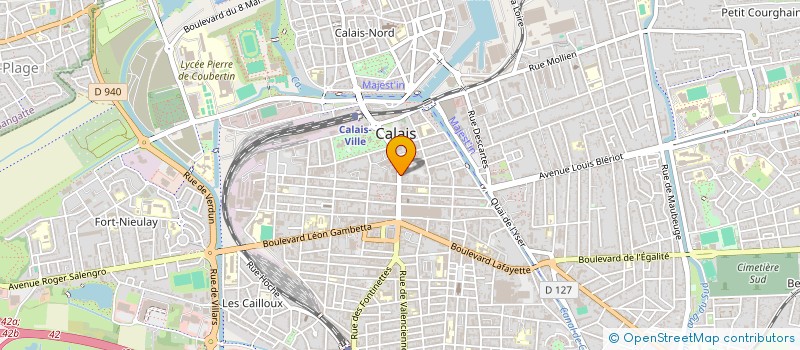 localisation de l'entreprise SCI DES GRANDS BOULEVARDS  CALAIS