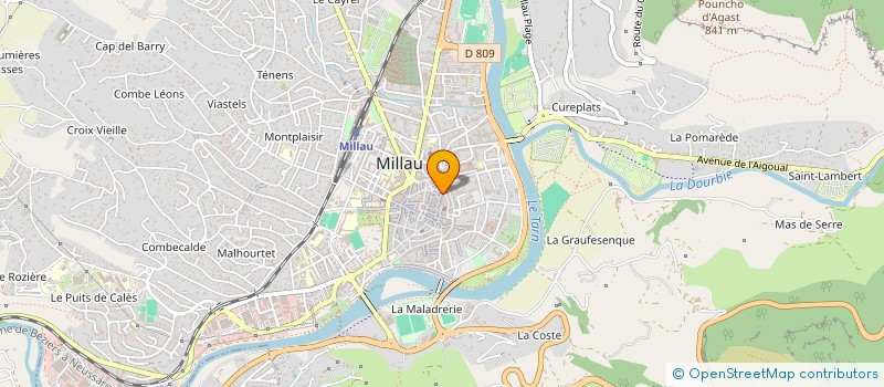 localisation de l'entreprise SCI DES GRANDS CAUSSES à MILLAU