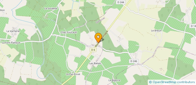 localisation de l'entreprise SCI DES GRANDS CHAMPS  GEMOZAC