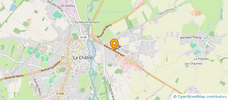 localisation de l'entreprise SCI DES GRANDS CHAMPS à LA CHATRE