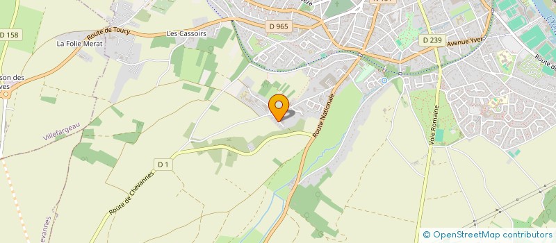 localisation de l'entreprise SCI DES GRANDS CHAMPS à AUXERRE
