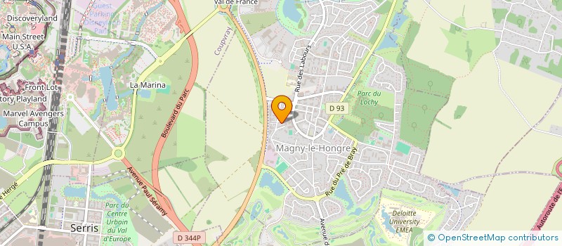 localisation de l'entreprise SCI DES GRANDS CHAMPS à MAGNY-LE-HONGRE