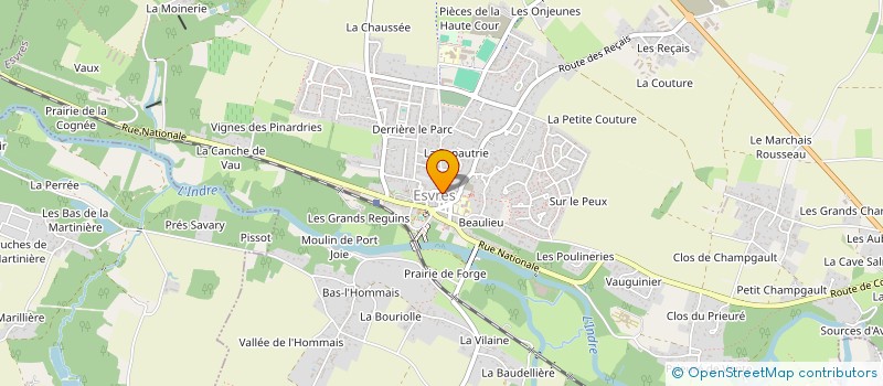 localisation de l'entreprise SCI DES GRANDS CHAMPS  ESVRES