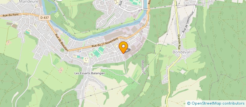 localisation de l'entreprise SCI DES GRANDS CHAMPS  MANDEURE