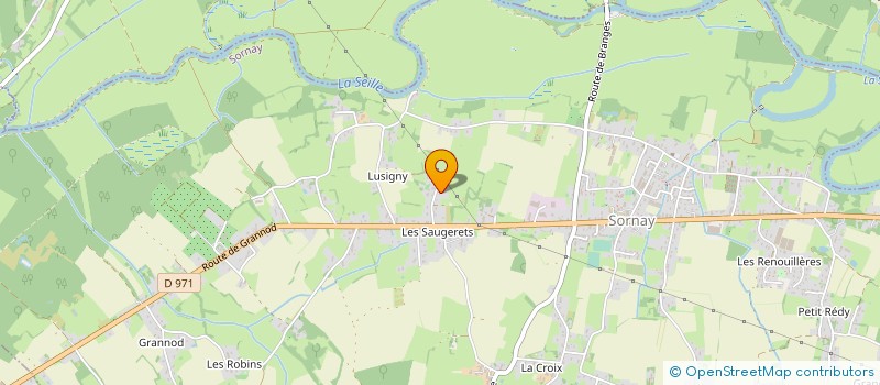 localisation de l'entreprise SCI DES GRANDS CHAMPS  SORNAY