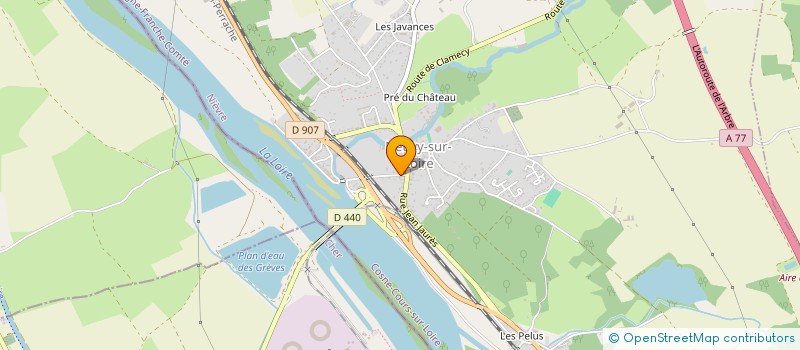localisation de l'entreprise SCI DES GRANDS CHAMPS à NEUVY-SUR-LOIRE