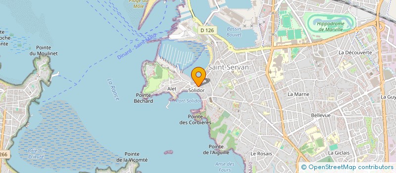 localisation de l'entreprise SCI DES GRANDS DEGRES  SAINT-MALO