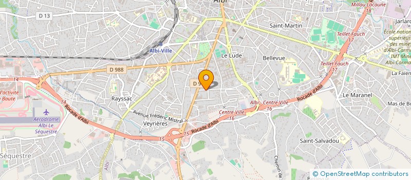 localisation de l'entreprise SCI DES GRANDS GARAGES LANGUEDOCIENS à ALBI