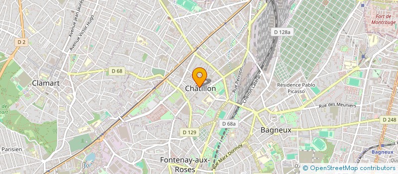 localisation de l'entreprise SCI DES GRANDS GODETS à CHATILLON