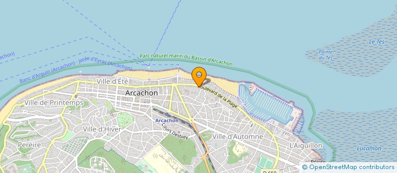 localisation de l'entreprise SCI DES GRANDS HOMMES  ARCACHON