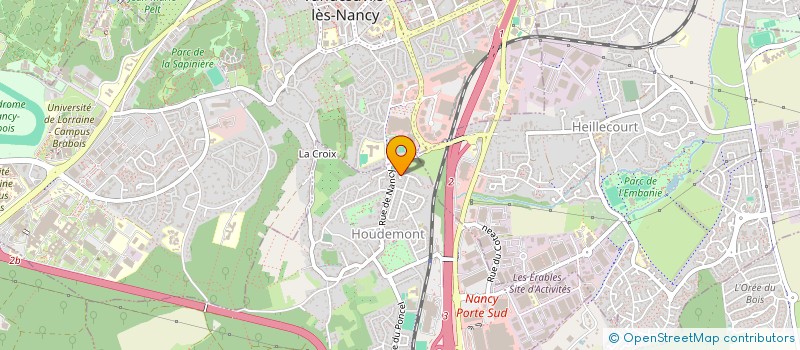 localisation de l'entreprise SCI DES GRANDS JARDINS  HOUDEMONT