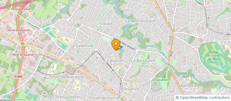 localisation de l'entreprise SCI DES GRANDS LOUIS à ORVAULT