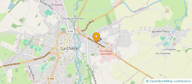 localisation de l'entreprise SCI DES GRANDS MARGOIS à LA CHATRE
