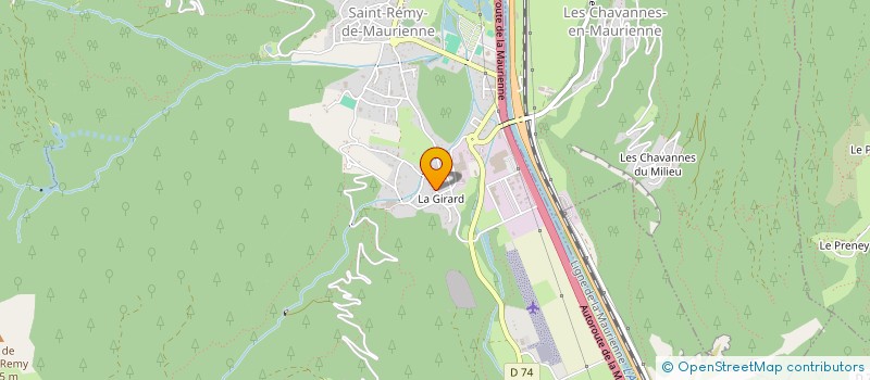 localisation de l'entreprise SCI DES GRANDS MOULINS  SAINT-REMY-DE-MAURIENNE