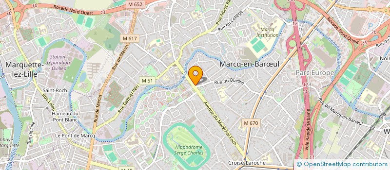 localisation de l'entreprise SCI DES GRANDS OBEAUX  MARCQ-EN-BARUL