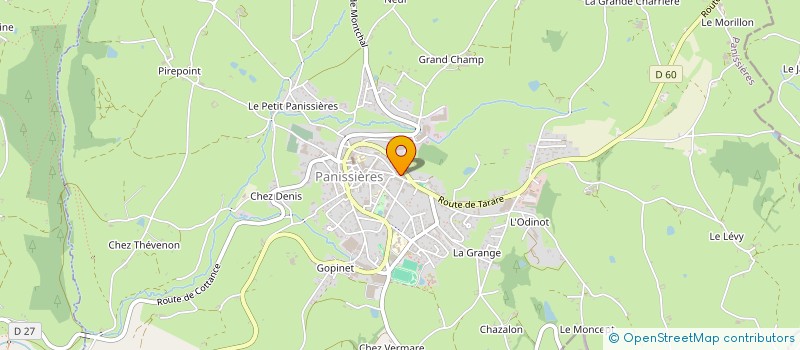 localisation de l'entreprise SCI DES GRANDS PLACES FLAMINISOHENBI  PANISSIERES