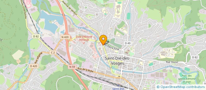 localisation de l'entreprise SCI DES GRANDS PRES à SAINT-DIE-DES-VOSGES