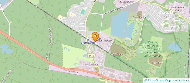 localisation de l'entreprise SCI DES GRANDS PRES  WITTELSHEIM