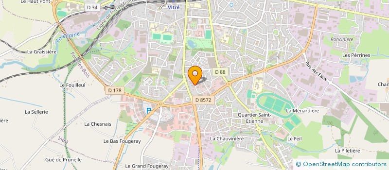 localisation de l'entreprise SCI DES GRANDS SABLES  VITRE