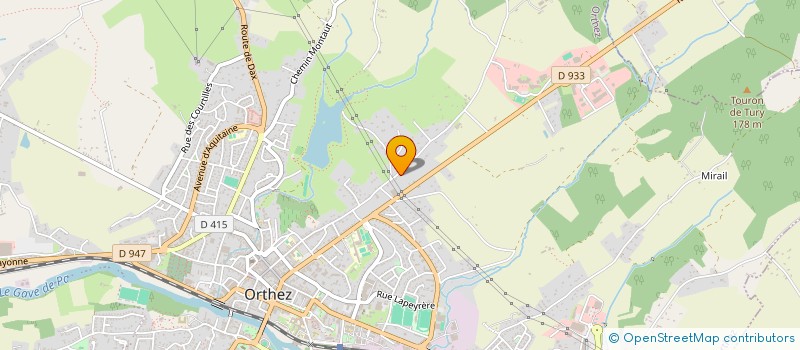 localisation de l'entreprise SCI DES GRANDS VENTS  ORTHEZ