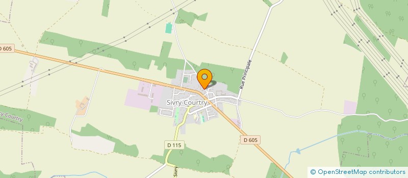 localisation de l'entreprise SCI DES GRANGES  SIVRY-COURTRY