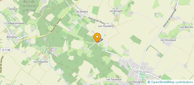 localisation de l'entreprise SCI DES GRANGES  CHERMIGNAC