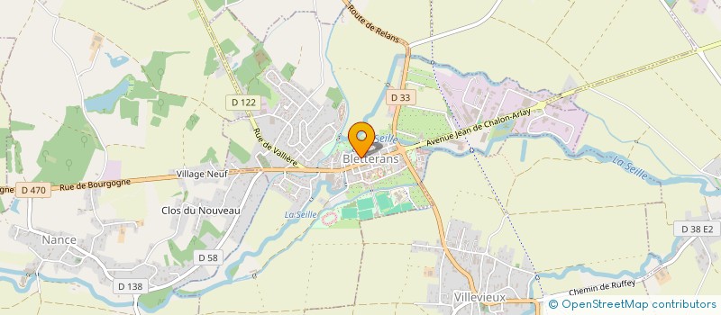 localisation de l'entreprise SCI DES GRANGES  BLETTERANS