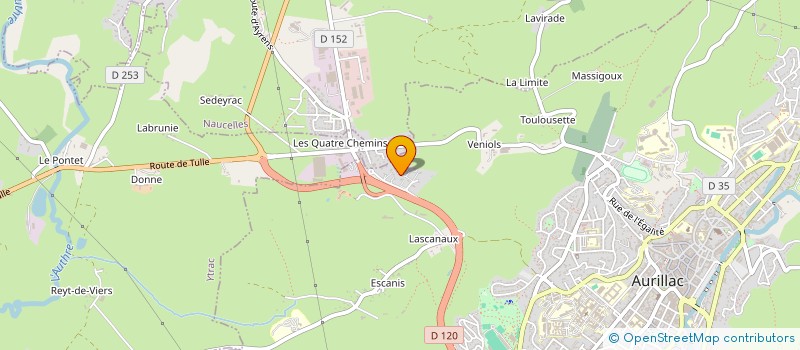 localisation de l'entreprise SCI DES GRANGES à AURILLAC