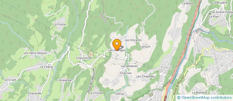 localisation de l'entreprise SCI DES GRANGES  PALLUD