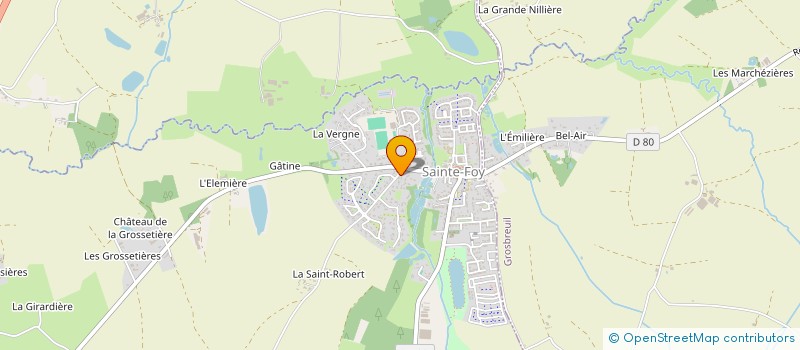 localisation de l'entreprise SCI DES GRANGES  SAINTE-FOY