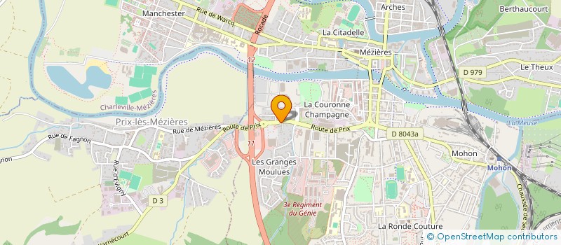 localisation de l'entreprise SCI DES GRANGES MOULUES à CHARLEVILLE-MEZIERES