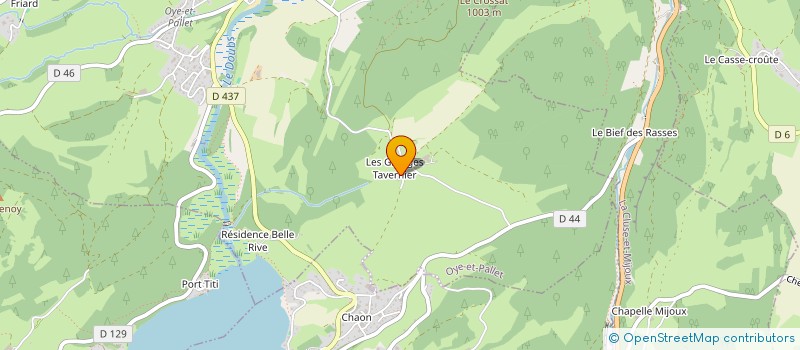 localisation de l'entreprise SCI DES GRANGES TAVERNIER à OYE-ET-PALLET