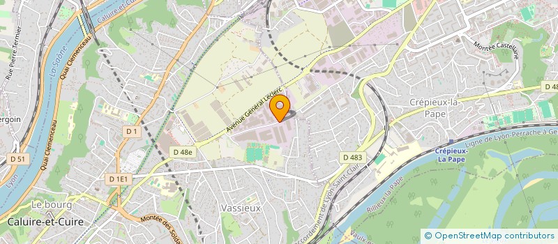 localisation de l'entreprise SCI DES GRAVANCHES  CALUIRE-ET-CUIRE