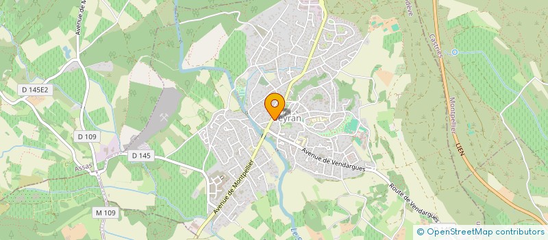 localisation de l'entreprise SCI DES GRAVES  TEYRAN