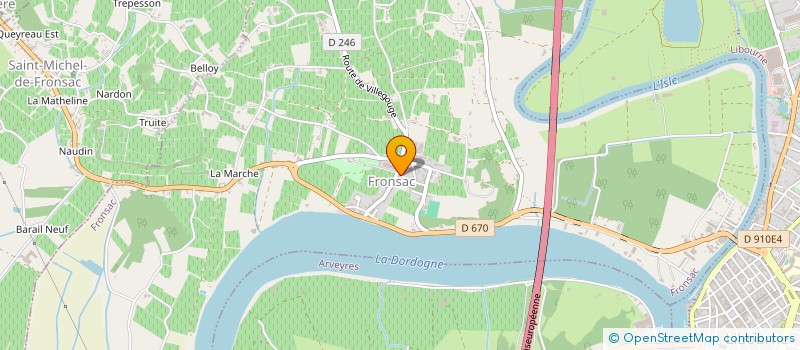 localisation de l'entreprise SCI DES GRAVES à FRONSAC