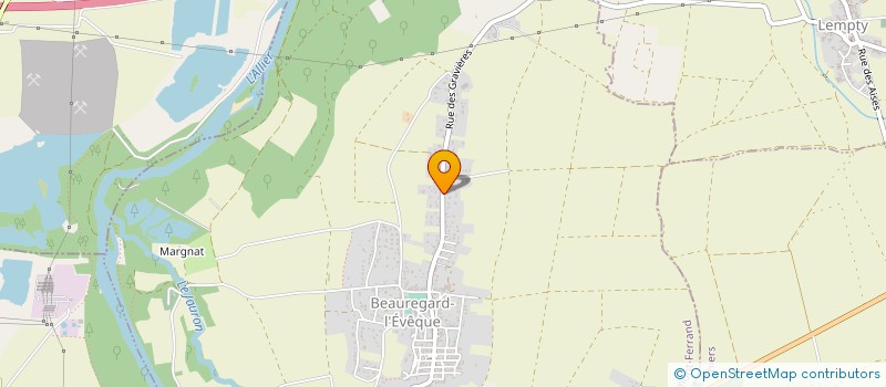 localisation de l'entreprise SCI DES GRAVIERES  BEAUREGARD-L'EVEQUE