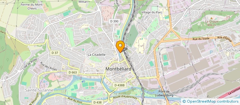 localisation de l'entreprise SCI DES GRAVIERS à MONTBELIARD